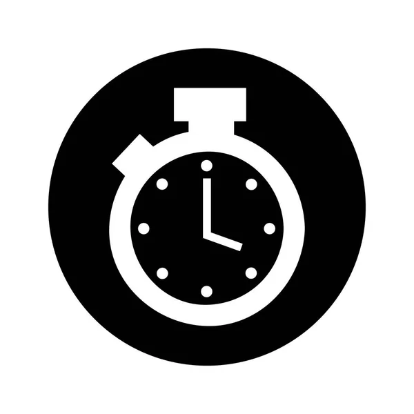 크로 노 미터 시계 고립 된 아이콘 — 스톡 벡터