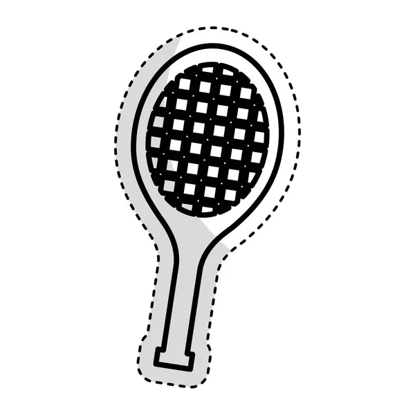 Tennis racket isolated icon — Stock Vector