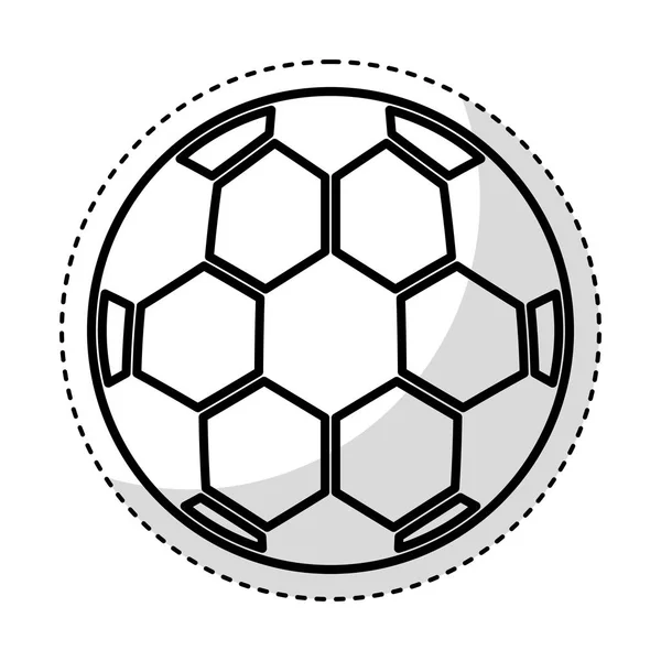Bola de futebol ícone isolado —  Vetores de Stock