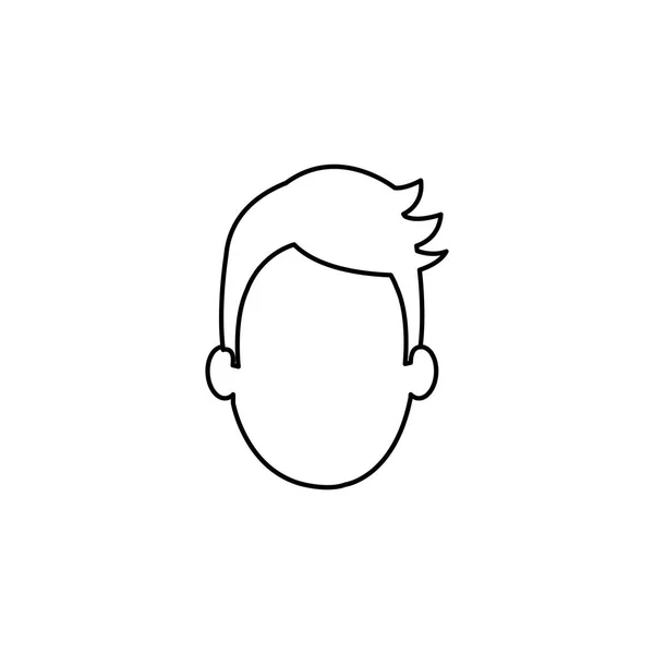 Joven hombre avatar carácter — Vector de stock