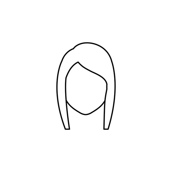 Jonge vrouw avatar karakter — Stockvector