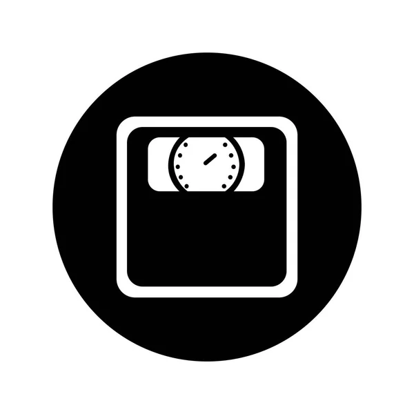 Escala de peso icono aislado — Archivo Imágenes Vectoriales