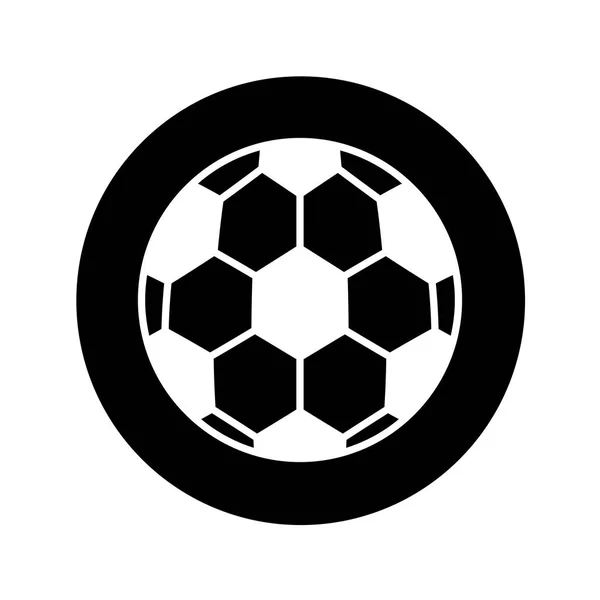 Soccer ballloon isolated icon — Stock Vector