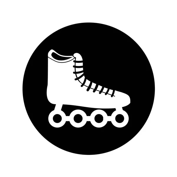スケートの車輪分離アイコン — ストックベクタ
