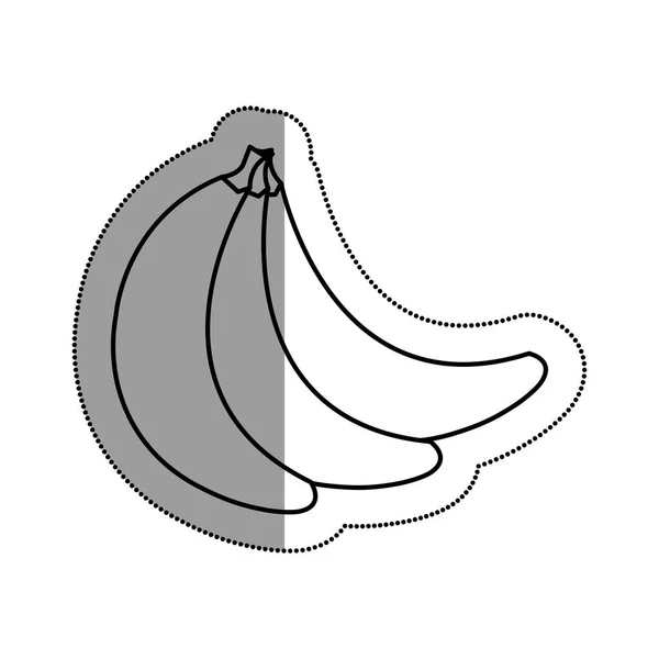 Икона банановых тропических фруктов — стоковый вектор