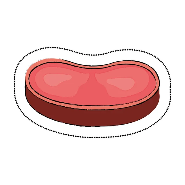 Lezzetli eti sığır eti menüsü — Stok Vektör