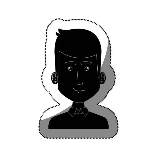 Ung mann avatar karakter – stockvektor