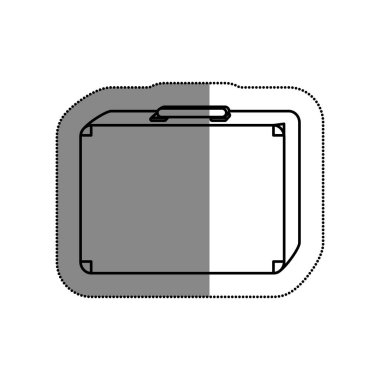 seyahat bavul izole simgesi