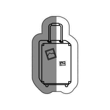 seyahat bavul izole simgesi