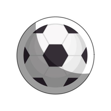 Balon futbol izole simgesi