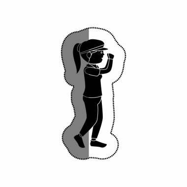 Kadın atlet karakter çalıştırıyor