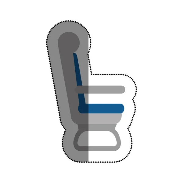 Ikona na białym tle krzesło samolotu — Wektor stockowy