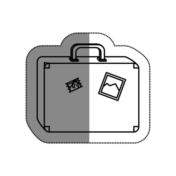 Reizen koffer geïsoleerde pictogram — Stockvector
