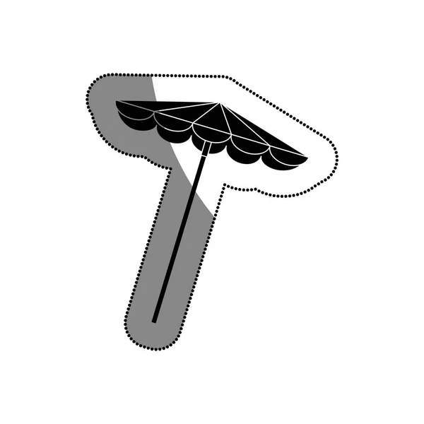 Sonnenschirm isoliert Symbol — Stockvektor