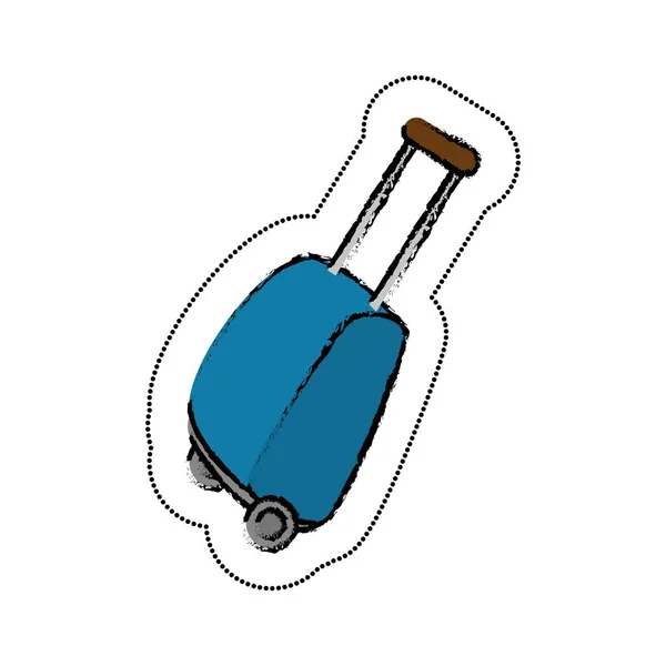 Travel suitcase isolated icon — Stock Vector