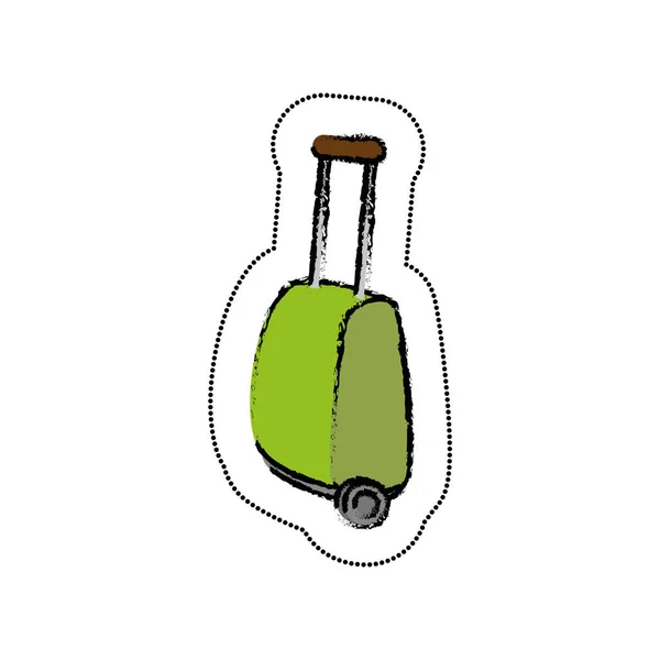 Travel suitcase isolated icon — Stock Vector