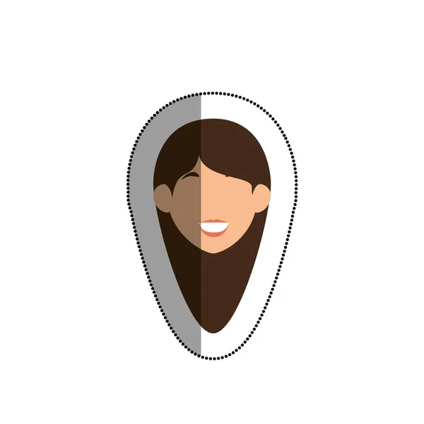Jonge vrouw avatar karakter — Stockvector