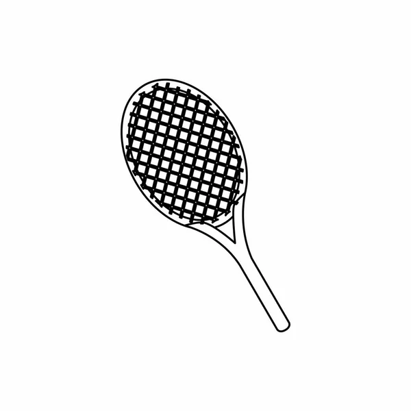 Raquete de tênis ícone isolado — Vetor de Stock