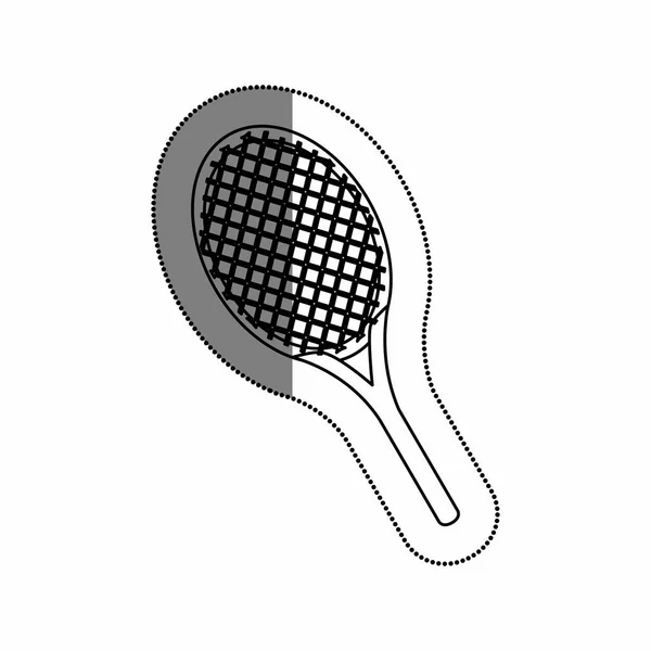 Racket tennis geïsoleerde pictogram — Stockvector