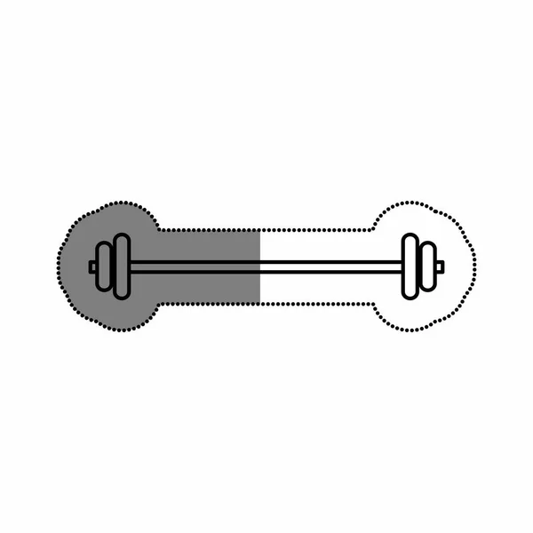 Weight lifting isolated icon — Stock Vector