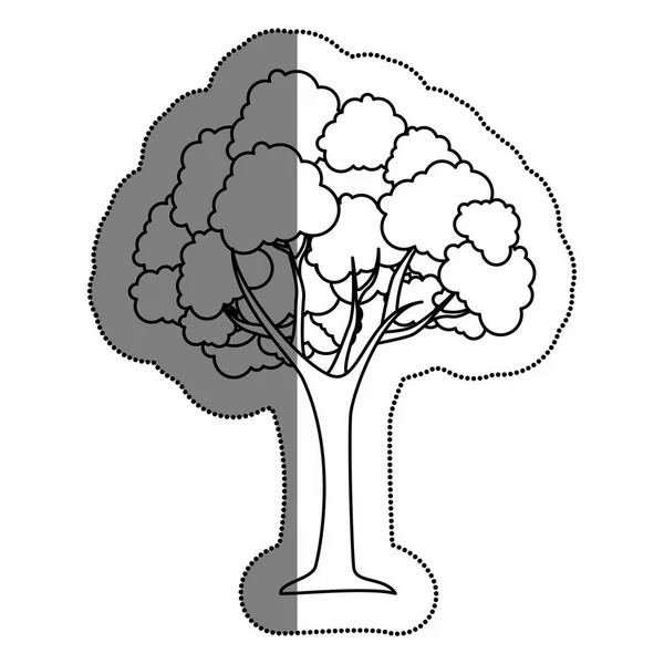 Дерево рослина ізольована ікона — стоковий вектор
