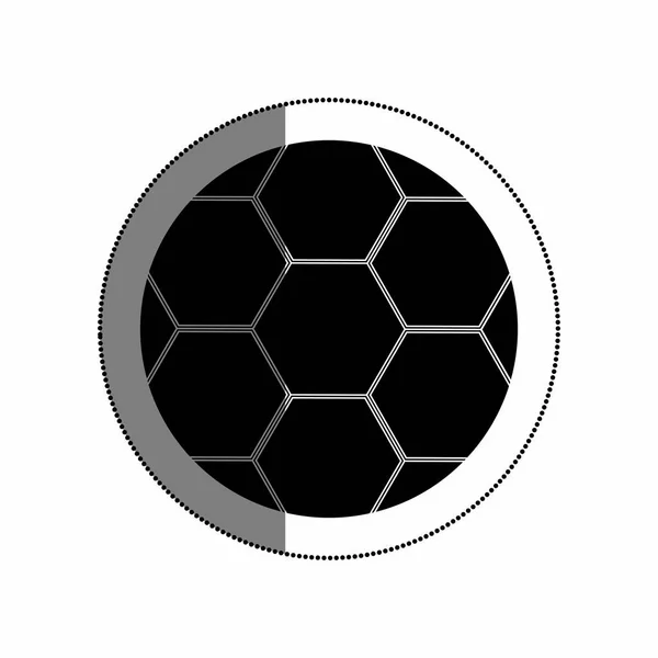 Ballon soccer icône isolée — Image vectorielle