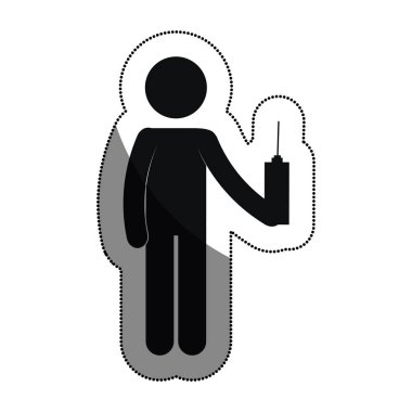 insan siluet dron kontrol uzaktan kullanarak