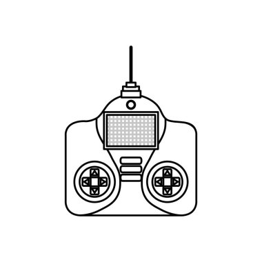 Uçağı uzaktan kumanda izole simgesi