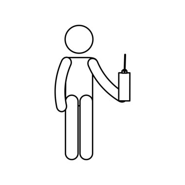 insan siluet dron kontrol uzaktan kullanarak