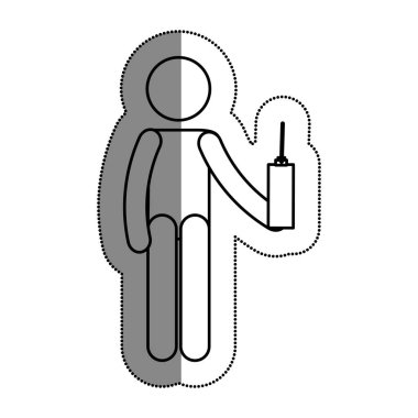 insan siluet dron kontrol uzaktan kullanarak