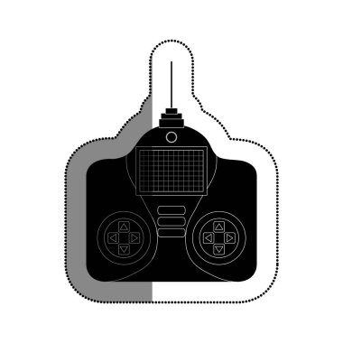 Uçağı uzaktan kumanda izole simgesi