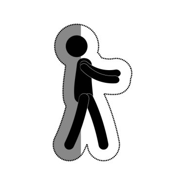 siluet insan kaldırma poz