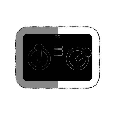 Uçağı uzaktan kumanda izole simgesi