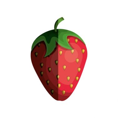 çilek taze izole simgesi