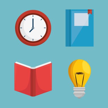 Eğitim kavramı öğeleri simgesi