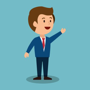 işadamı avatar karakter simgesi