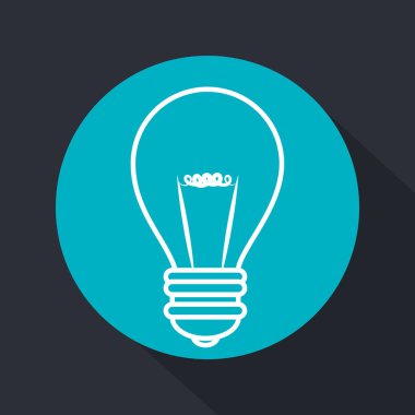 Ampul Işık izole simgesi