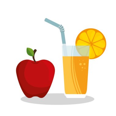 elma meyve izole simgesi