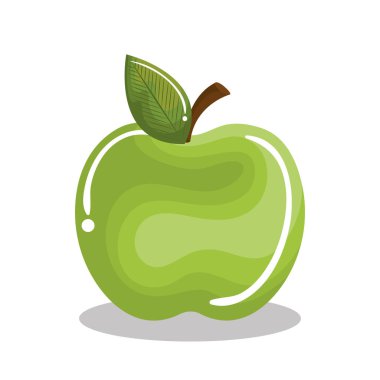 elma meyve izole simgesi