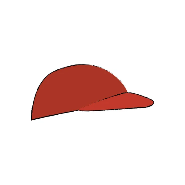 Casquette de sport icône isolée — Image vectorielle