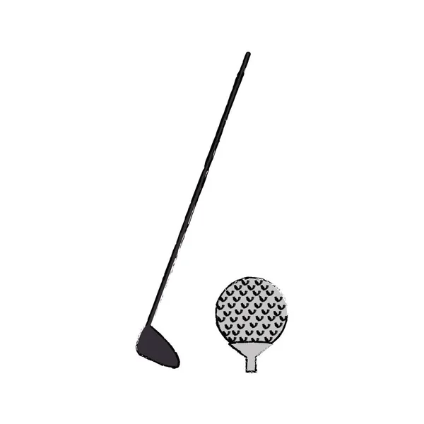 Golf sport isolerad ikonen — Stock vektor