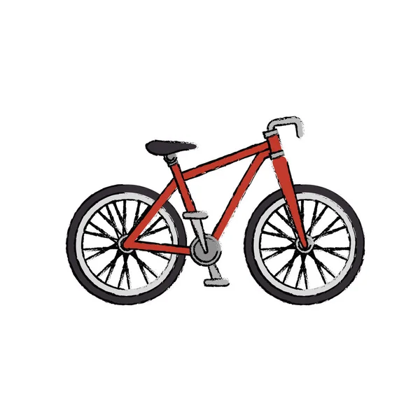 Велосипедний транспортний засіб ізольована ікона — стоковий вектор
