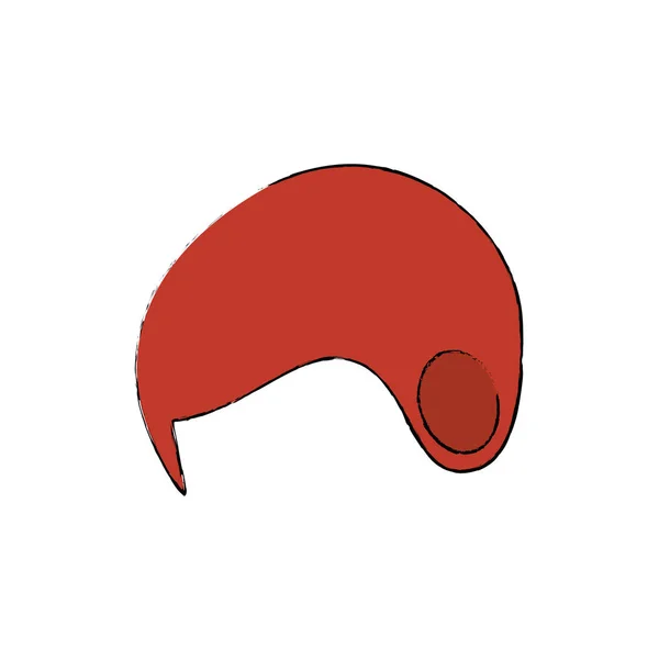Snowboardová helma izolované ikona — Stockový vektor