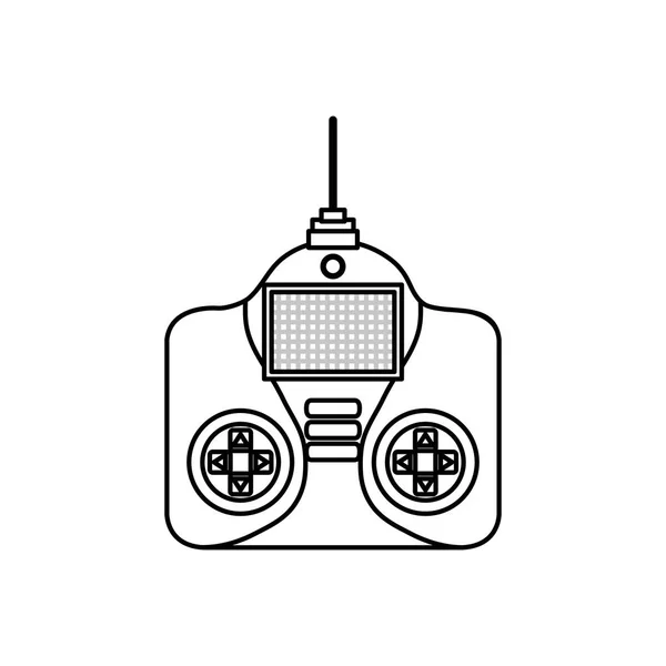 Telecomando drone icona isolata — Vettoriale Stock