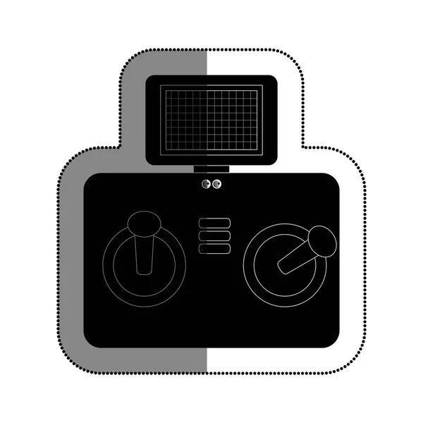 Drone remote control isolated icon — Stock Vector