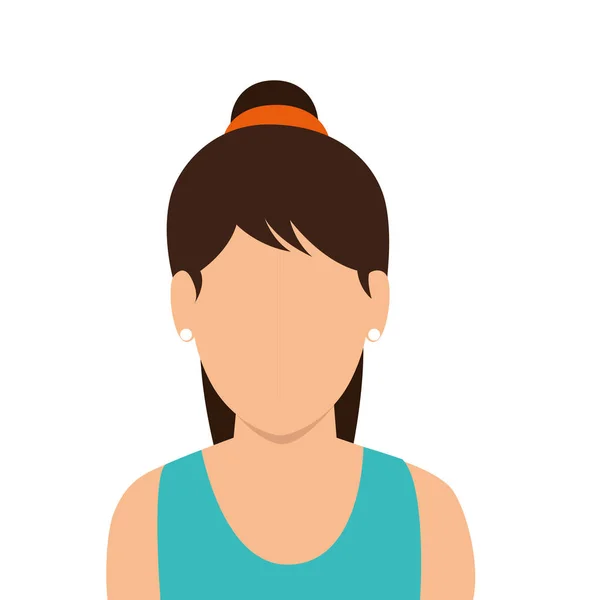Kobieta lekkoatletka avatar ikona — Wektor stockowy