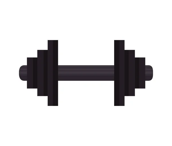 Weight lifting isolated icon — Stock Vector