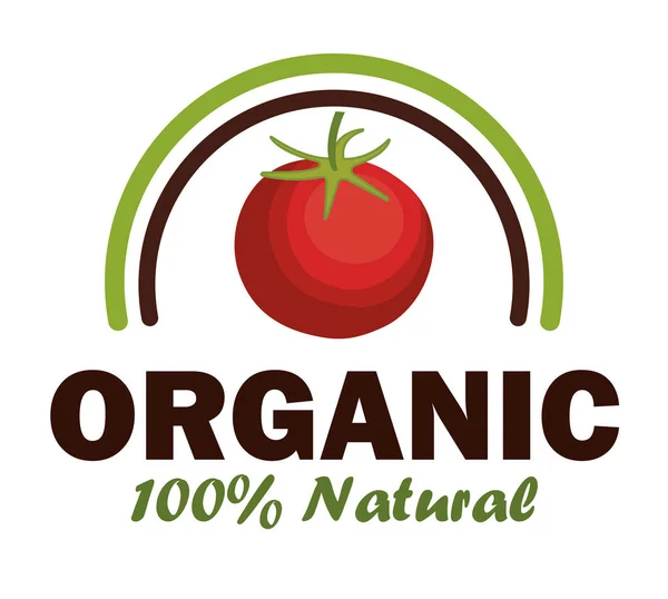 Organik ürün mühür garantili — Stok Vektör
