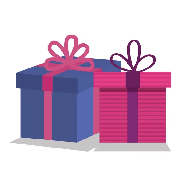 Giftbox 선물 세트 아이콘 — 스톡 벡터