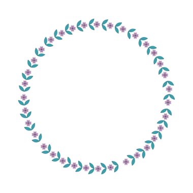 çiçek çelenk dekorasyon kartı